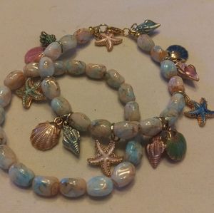 See Photos 8" / 81/2" Charm Bracelet Set